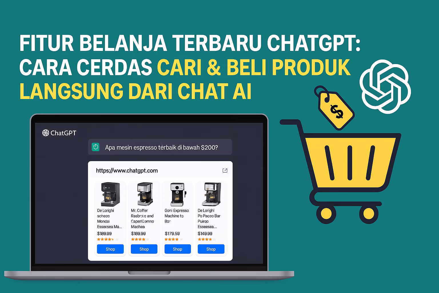 Terbaru 2025, Fitur Belanja ChatGPT: Cara Cerdas Cari & Beli Produk Langsung dari Chat AI