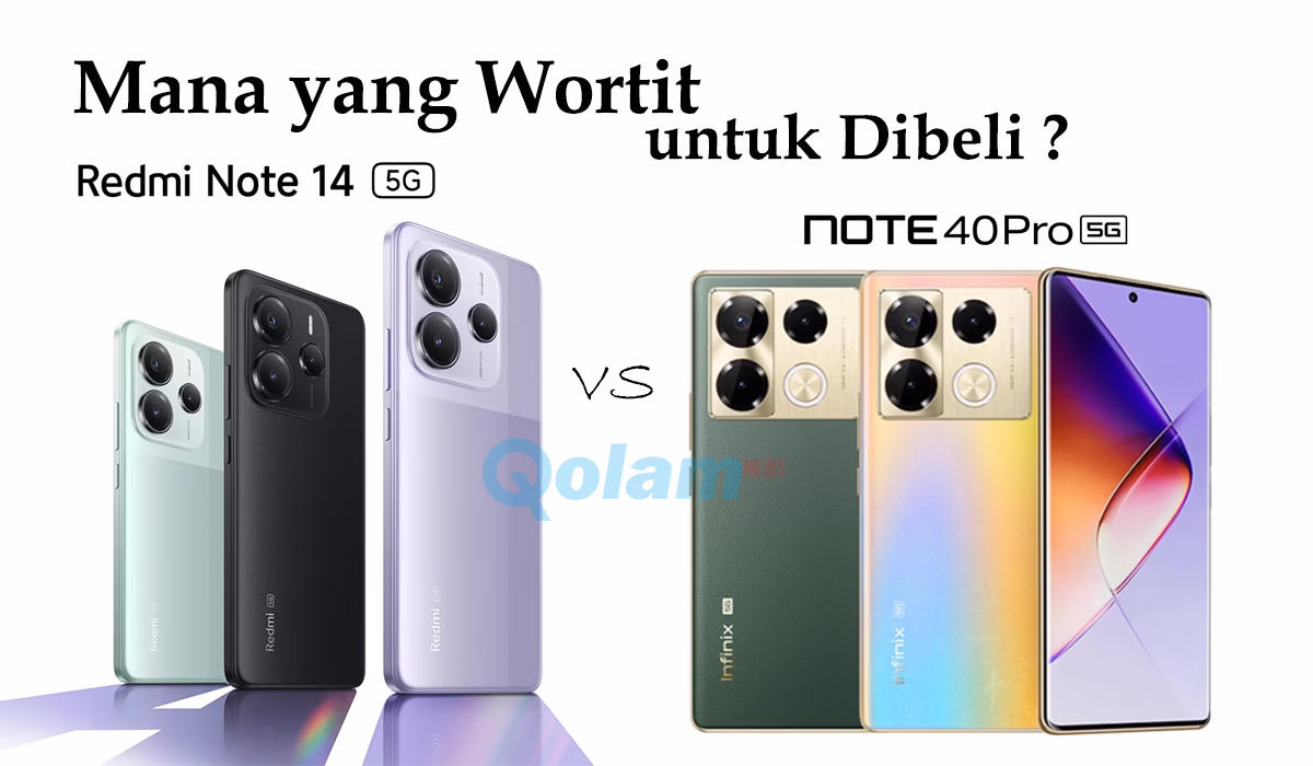 Harga dan Spesifikasi Xiaomi Redmi Note 14 5G vs Infinix Note 40 Pro 5G, Mana yang Lebih Wortit untuk Dibeli?