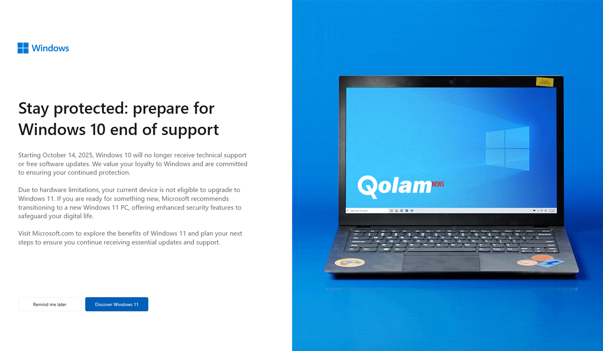 Windows 10 Dihentikan 2025
