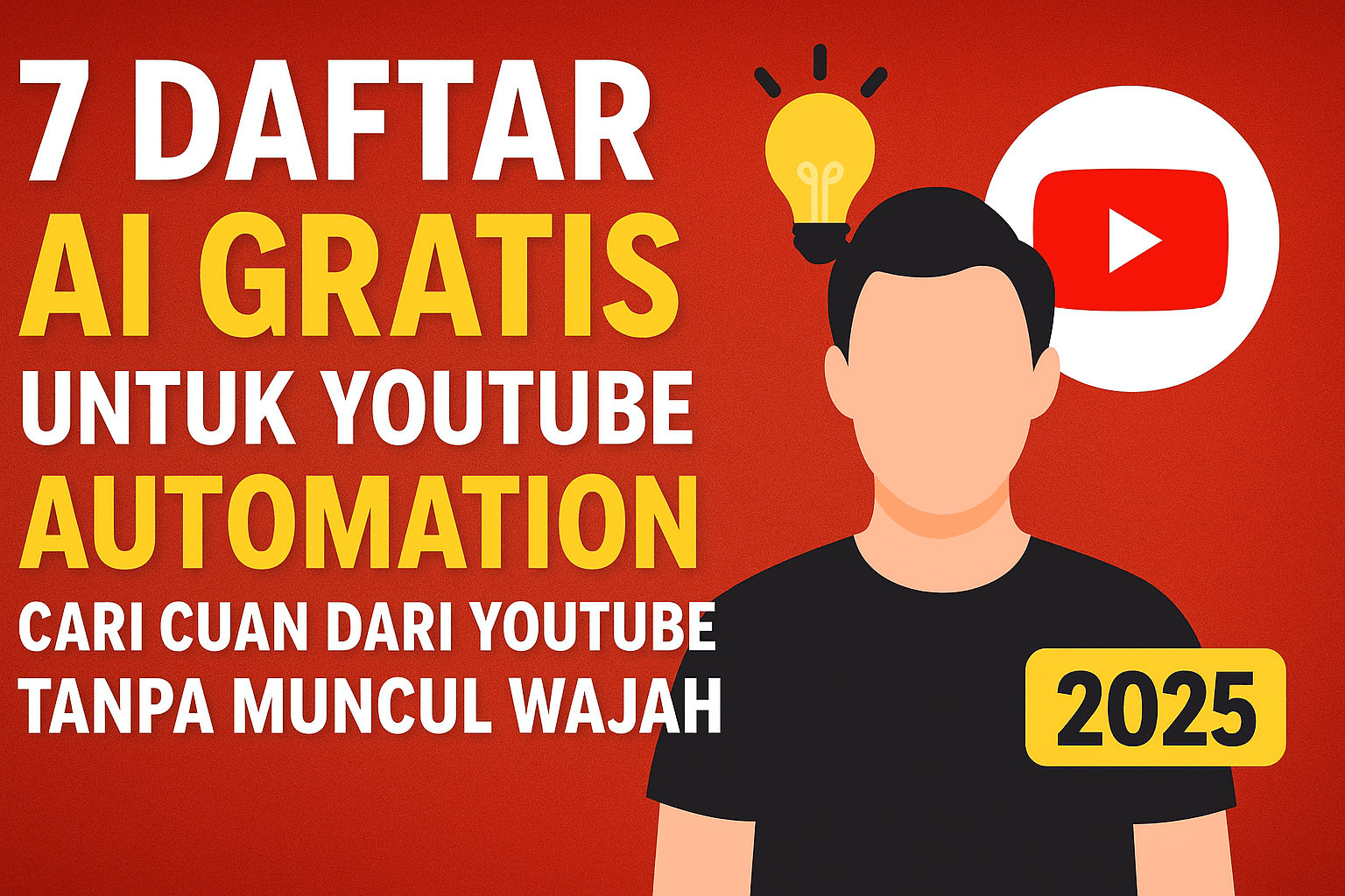 7 Daftar AI Gratis untuk YouTube Automation