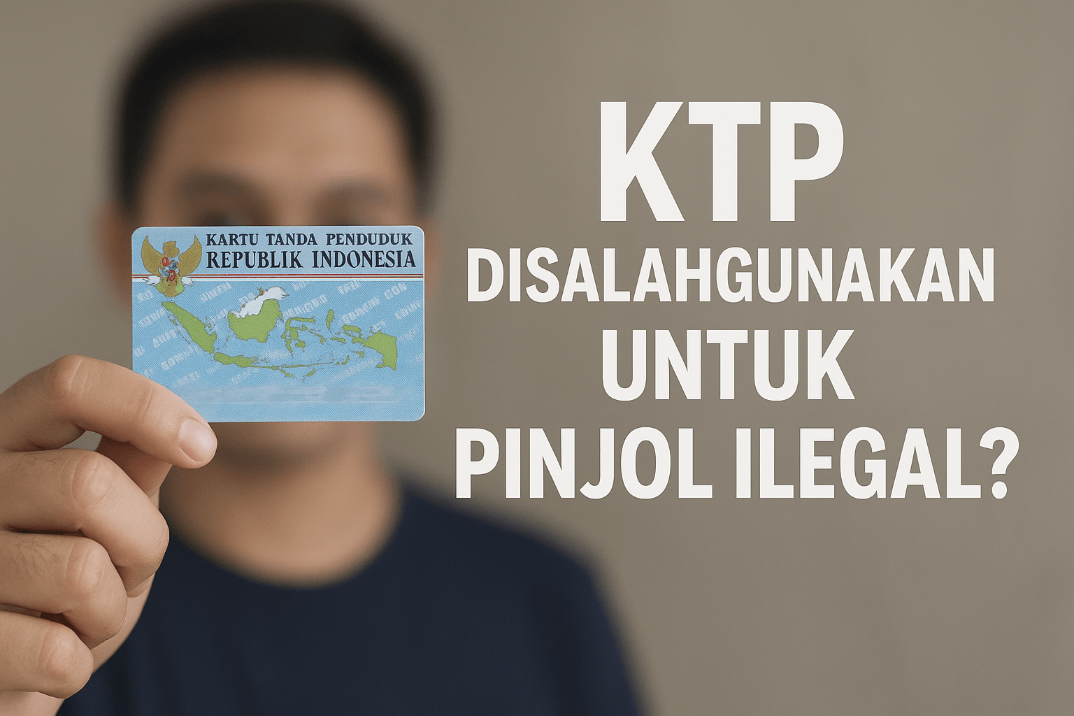 KTP disalahgunakan untuk pinjol ilegal