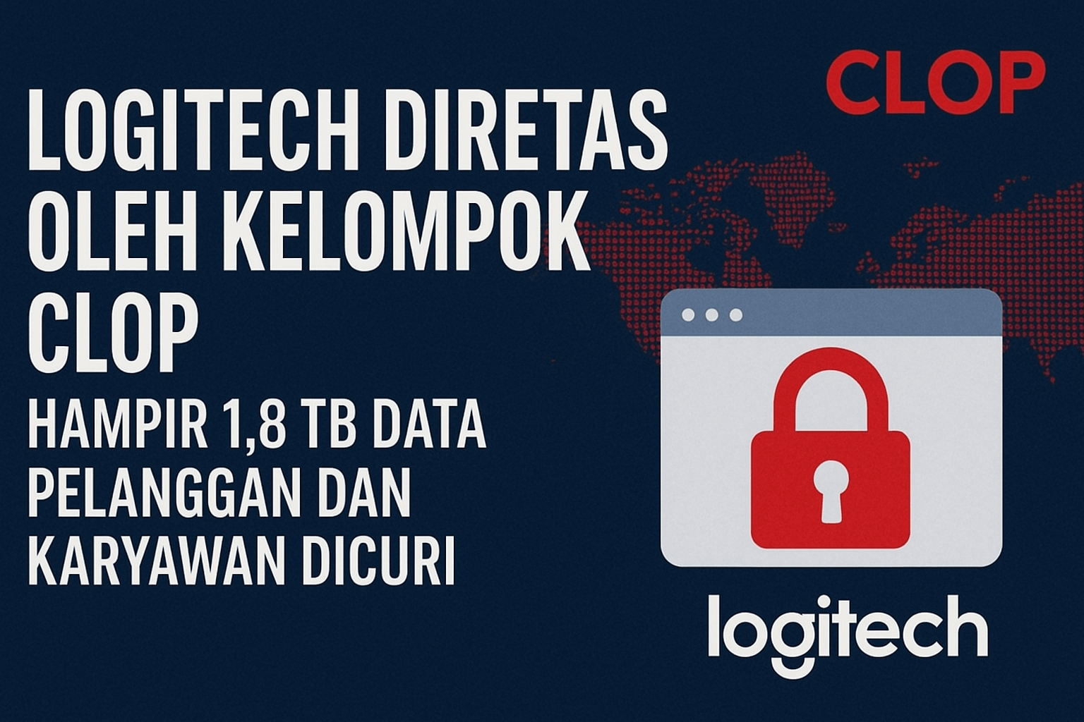 Logitech Diretas oleh Kelompok Clop, Hampir 1,8 TB Data Dicuri