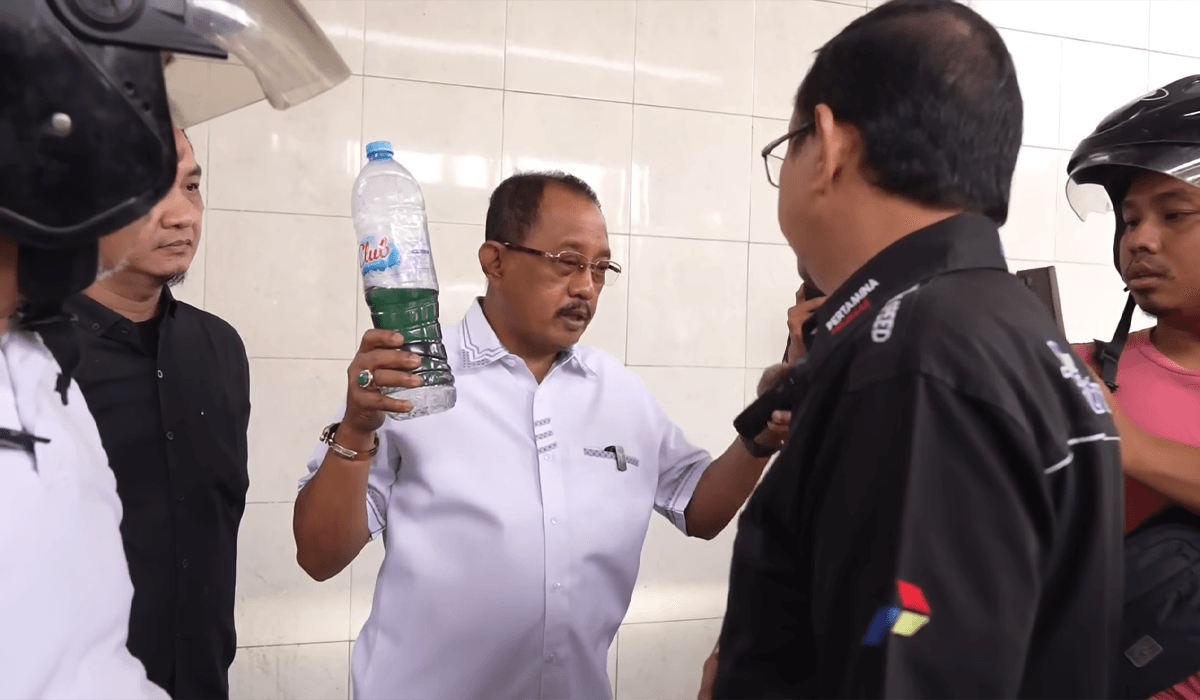 Pertalite tercampur air Surabaya