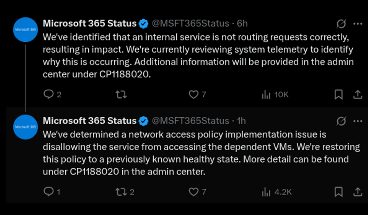 Microsoft 365 Alami Gangguan