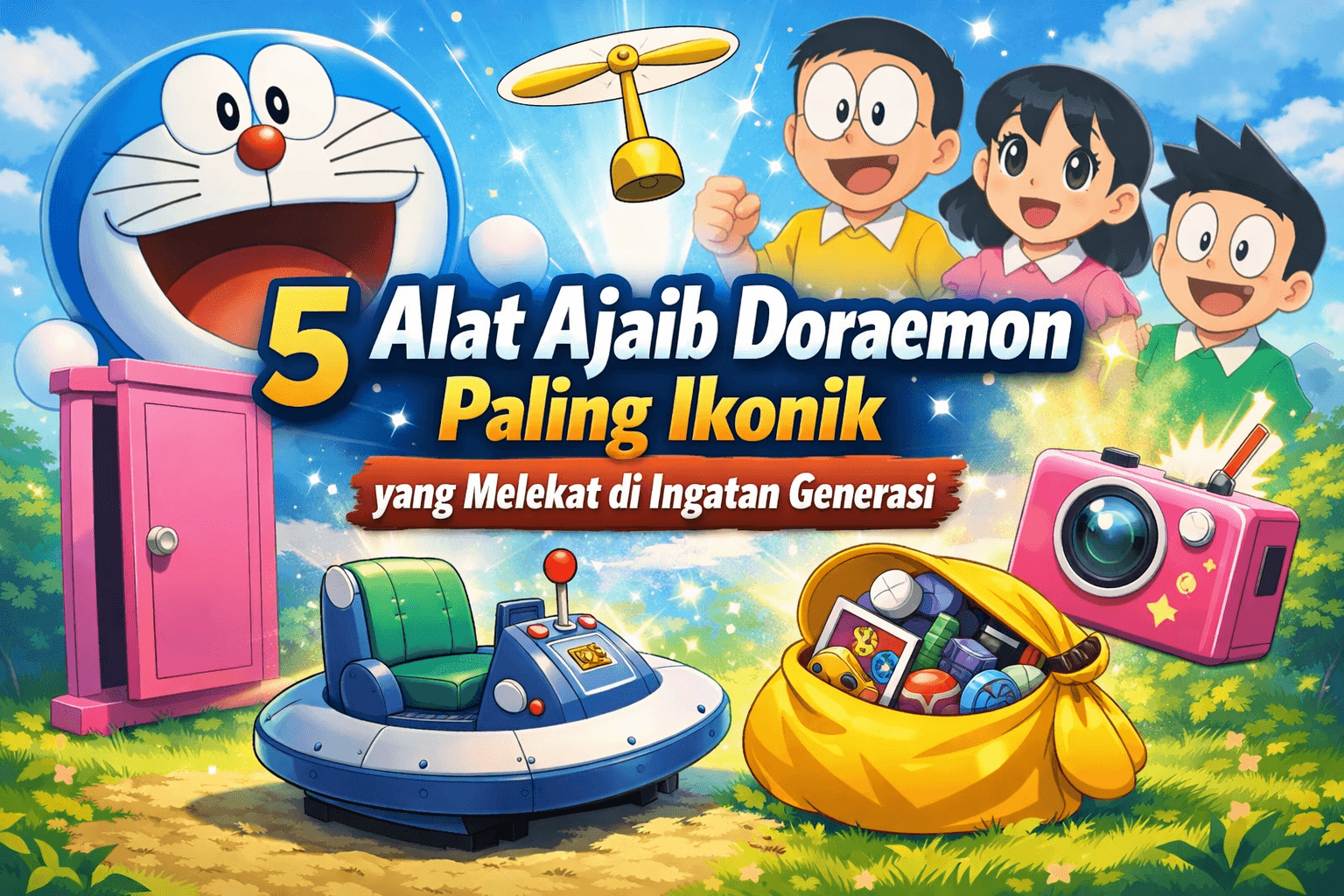 5 Alat Ajaib Doraemon Paling Ikonik yang Melekat di Ingatan Generasi